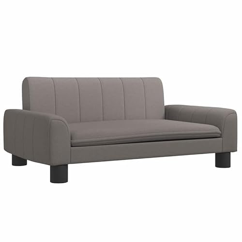 Eleganz Hundebett aus Stoff Taupe 70x45x30 cm - Atmungsaktives & weiches Hundebett für kleine bis mittelgroße Hunde - Leicht zu reinigen & pflegeleicht - Ideal für Wohnung, Haus & Reise von Eleganz