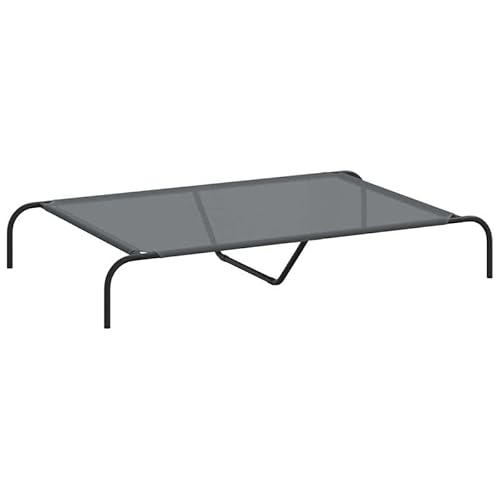 Eleganz Hundebett erhöht - Grau 130x80x20 cm - Textilene & pulverbeschichteter Stahlrahmen - Robustes & atmungsaktives Hundebett für mittelgroße Hunde - Ideal für Haus & Garten Eleganz Hundebett erhöht - Grau 130x80x20 cm - Textilene & pulverbeschichteter Stahlrahmen - Robustes & atmungsaktives Hundebett für mittelgroße Hunde - Ideal für Haus & Garten von Eleganz