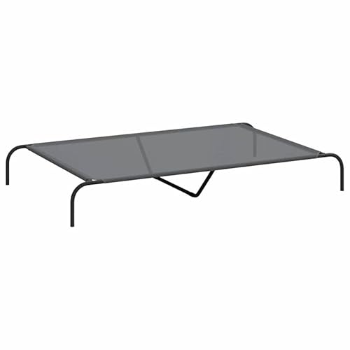 Eleganz Hundebett erhöht Grau 150x90x20 cm - Textilene & pulverbeschichteter Stahlrahmen - Robustes Hundebett für Innen- und Außenbereich - Komfortabler Schlafplatz für große Hunde Eleganz Hundebett erhöht Grau 150x90x20 cm - Textilene & pulverbeschichteter Stahlrahmen - Robustes Hundebett für Innen- und Außenbereich - Komfortabler Schlafplatz für große Hunde von Eleganz
