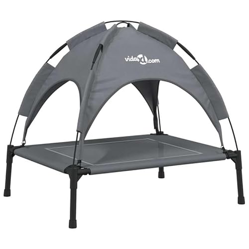 Eleganz Hundebett mit Dach - Wetterfeste Hundeliege aus Anthrazit Oxford-Gewebe & Stahl für Hunde Aller Größen - Luxus-Schlafplatz für Garten, Terrasse oder Balkon Eleganz Hundebett mit Dach - Wetterfeste Hundeliege aus Anthrazit Oxford-Gewebe & Stahl für Hunde Aller Größen - Luxus-Schlafplatz für Garten, Terrasse oder Balkon von Eleganz