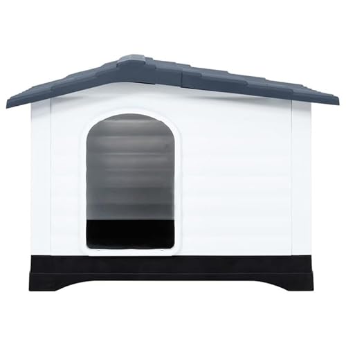 Eleganz Hundehütte Grau 90,5x68x66 cm - Wetterfeste Hundehaus aus Polypropylen für Garten & Terrasse - Robust & Pflegeleicht für Hunde bis XXL Eleganz Hundehütte Grau 90,5x68x66 cm - Wetterfeste Hundehaus aus Polypropylen für Garten & Terrasse - Robust & Pflegeleicht für Hunde bis XXL von Eleganz