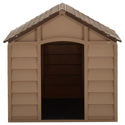 Eleganz Hundehütte aus PP für kleine bis mittelgroße Hunde, 71x71,5x68 cm, wetterfest & langlebig für Garten, Terrasse oder Balkon - ideal für Outdoor-Hundebetten Eleganz Hundehütte aus PP für kleine bis mittelgroße Hunde, 71x71,5x68 cm, wetterfest & langlebig für Garten, Terrasse oder Balkon - ideal für Outdoor-Hundebetten von Eleganz