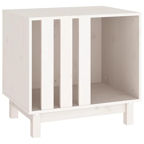 Eleganz Hundehütte aus massivem Kiefernholz 60x45x57 cm - Robust & witterungsbeständig für Garten und Terrasse - Gemütlicher Rückzugsort für Hunde von Eleganz