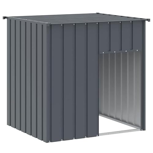 Eleganz Hundehütte aus verzinktem Stahl, Anthrazit 110x103x109 cm - Wetterfest & langlebig für Garten, Terrasse oder Balkon - Ideal für Hunde Aller Größen Eleganz Hundehütte aus verzinktem Stahl, Anthrazit 110x103x109 cm - Wetterfest & langlebig für Garten, Terrasse oder Balkon - Ideal für Hunde Aller Größen von Eleganz