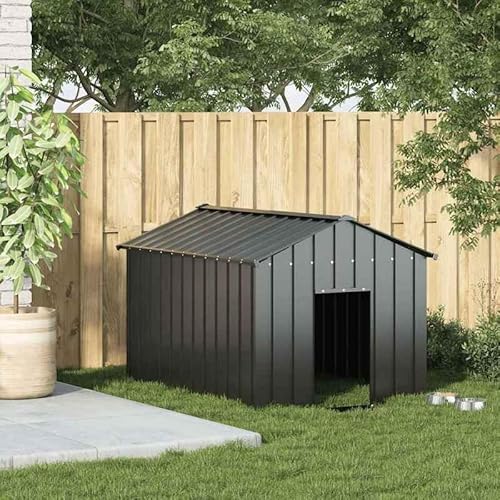 Eleganz Hundehütte aus verzinktem Stahl 113x153x101 cm mit Dach – Wetterfest & langlebig für Garten, Terrasse oder Hof – Ideal für Hunde Aller Größen Eleganz Hundehütte aus verzinktem Stahl 113x153x101 cm mit Dach – Wetterfest & langlebig für Garten, Terrasse oder Hof – Ideal für Hunde Aller Größen von Eleganz