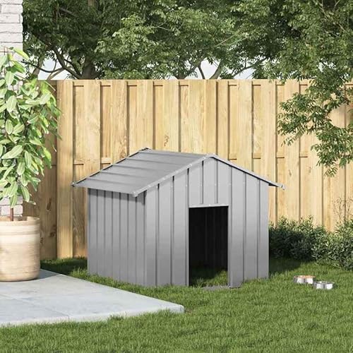 Eleganz Hundehütte aus verzinktem Stahl 131x101x102 cm - Wetterfest & langlebig für Garten, Terrasse oder Hof - Ideal für Hunde Aller Größen Eleganz Hundehütte aus verzinktem Stahl 131x101x102 cm - Wetterfest & langlebig für Garten, Terrasse oder Hof - Ideal für Hunde Aller Größen von Eleganz