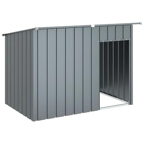 Eleganz Hundehütte aus verzinktem Stahl 153x91x110 cm - Wetterfest & langlebig für Garten, Terrasse oder Hof - Anthrazit - Ideal für Hunde Aller Größen Eleganz Hundehütte aus verzinktem Stahl 153x91x110 cm - Wetterfest & langlebig für Garten, Terrasse oder Hof - Anthrazit - Ideal für Hunde Aller Größen von Eleganz