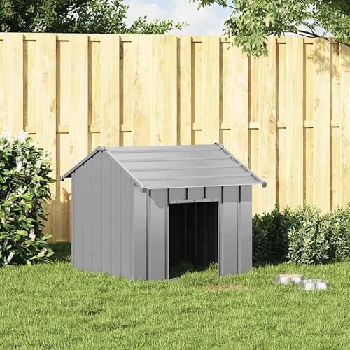 Eleganz Hundehütte aus verzinktem Stahl 85x107x81 cm - Wetterfest & langlebig für Garten, Terrasse oder Balkon - Ideal für Hunde Aller Größen Eleganz Hundehütte aus verzinktem Stahl 85x107x81 cm - Wetterfest & langlebig für Garten, Terrasse oder Balkon - Ideal für Hunde Aller Größen von Eleganz