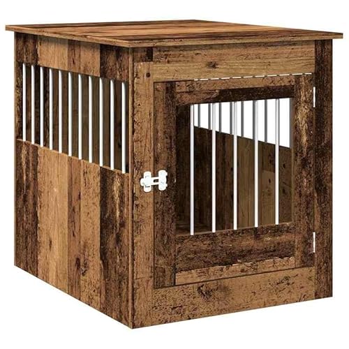 Eleganz Hundekäfig Möbelstil Altholz-Optik 64,5x80x71 cm – Stilvoller Hundezwinger für Wohnräume, Robust & Sicher, Ideal für Mittelgroße Hunde Eleganz Hundekäfig Möbelstil Altholz-Optik 64,5x80x71 cm – Stilvoller Hundezwinger für Wohnräume, Robust & Sicher, Ideal für Mittelgroße Hunde von Eleganz