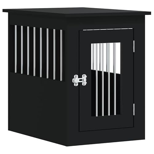 Eleganz Hundekäfig im Möbelstil Schwarz 45x62x59 cm - Stilvoller Hundezwinger aus Holzwerkstoff für Wohnzimmer & Schlafzimmer - Platzsparend & Langlebig Eleganz Hundekäfig im Möbelstil Schwarz 45x62x59 cm - Stilvoller Hundezwinger aus Holzwerkstoff für Wohnzimmer & Schlafzimmer - Platzsparend & Langlebig von Eleganz
