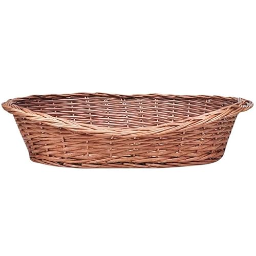 Eleganz Hundekorb aus Weide Natur 69 cm - Natürlicher Hundekorb für Hunde Aller Größen, langlebig & atmungsaktiv - Perfekt für Wohnung, Haus & Garten von Eleganz