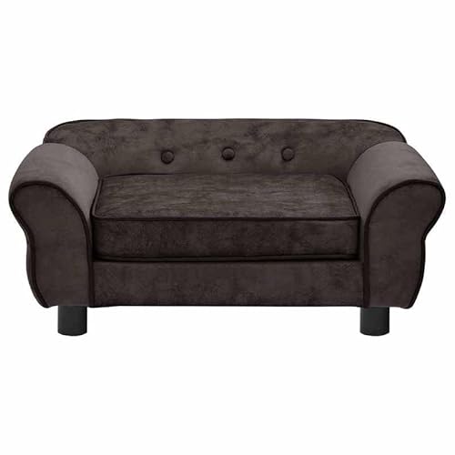 Eleganz Hundesofa Plüsch - Premium Hundebett für Hunde bis 30 kg, 72x45x30 cm, weich & stabil - Bequemes Hundesofa für Wohnzimmer & Schlafzimmer - Ideal für große Hunde von Eleganz