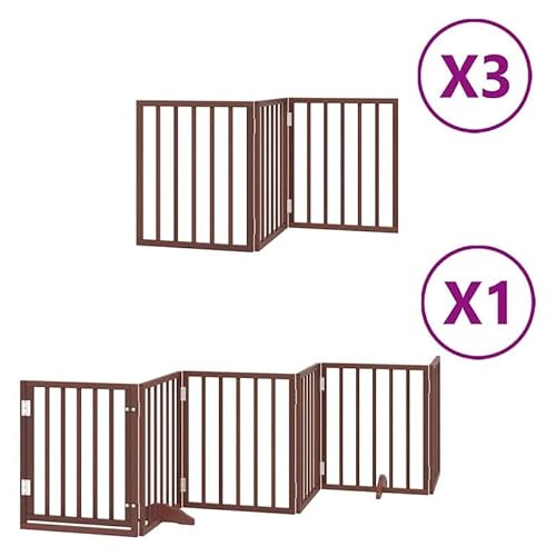Eleganz Hundetor faltbar aus Pappelholz | 750 cm braun | 15-teilig | Sicherheitsbarriere für Hunde | Ideal für Haus und Garten Eleganz Hundetor faltbar aus Pappelholz | 750 cm braun | 15-teilig | Sicherheitsbarriere für Hunde | Ideal für Haus und Garten von Eleganz