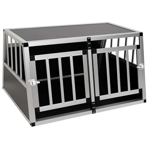 Eleganz Hundetransportbox mit Doppeltür 89x69x50 cm - Große Transportbox für Hunde, Reise, Auto & Flugzeug - Stabil, Sicher & Leicht zu Reinigen - Ideal für Große Hunde bis XXL Eleganz Hundetransportbox mit Doppeltür 89x69x50 cm - Große Transportbox für Hunde, Reise, Auto & Flugzeug - Stabil, Sicher & Leicht zu Reinigen - Ideal für Große Hunde bis XXL von Eleganz