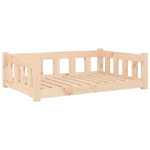 Eleganz Orthopädisches Hundebett Ergonomisches Hundesofa - 95.5x65.5x28 cm Hundecouch mit für mittlere Hunde, waschbar rutschfest Hundebetten, Massivholz Kiefer von Eleganz
