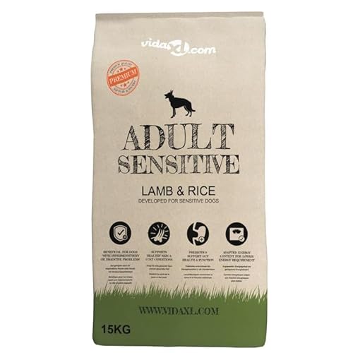 Eleganz Trockenfutter für Hunde Adult Sensitive mit Lamm & Reis - 2 x 15 kg Sack für empfindliche Hunde - hypoallergenes Hundefutter für eine gesunde Ernährung Eleganz Trockenfutter für Hunde Adult Sensitive mit Lamm & Reis - 2 x 15 kg Sack für empfindliche Hunde - hypoallergenes Hundefutter für eine gesunde Ernährung von Eleganz