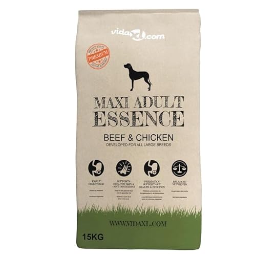 Eleganz Trockenfutter für Hunde Maxi Adult - 15 kg Rind & Huhn - Hochwertiges Hundefutter für ausgewachsene große Hunde - Ideal für Muskelaufbau und Vitalität Eleganz Trockenfutter für Hunde Maxi Adult - 15 kg Rind & Huhn - Hochwertiges Hundefutter für ausgewachsene große Hunde - Ideal für Muskelaufbau und Vitalität von Eleganz