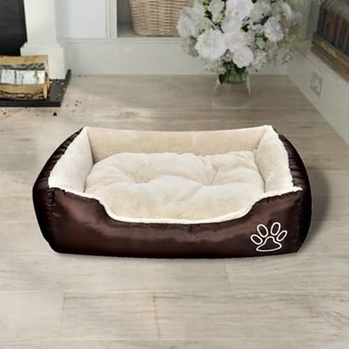 Eleganz Warmes Hundebett mit Polsterkissen L – Kuscheliges Hundebett für Hunde Aller Größen, waschbarer Bezug, orthopädische Unterstützung für Gelenke – Perfekt für kalte Tage Eleganz Warmes Hundebett mit Polsterkissen L – Kuscheliges Hundebett für Hunde Aller Größen, waschbarer Bezug, orthopädische Unterstützung für Gelenke – Perfekt für kalte Tage von Eleganz