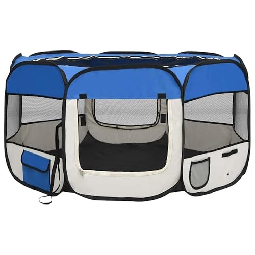 Faltbarer Welpenlaufstall mit Tragetasche – 125x125x61 cm blau – Tragbarer Hundepferch für Welpen & kleine Hunde – Ideal für Reisen, Garten & Haus – Leicht aufzubauen & platzsparend Faltbarer Welpenlaufstall mit Tragetasche – 125x125x61 cm blau – Tragbarer Hundepferch für Welpen & kleine Hunde – Ideal für Reisen, Garten & Haus – Leicht aufzubauen & platzsparend von Eleganz
