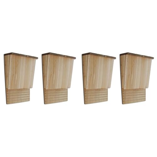 Fledermaushäuser 4 Stück aus Holz, 22 x 12 x 34 cm – Natürlicher Schutz für Fledermäuse, Wetterfest und Langlebig – Ideal für Garten, Wald und Naturliebhaber Fledermaushäuser 4 Stück aus Holz, 22 x 12 x 34 cm – Natürlicher Schutz für Fledermäuse, Wetterfest und Langlebig – Ideal für Garten, Wald und Naturliebhaber von Eleganz