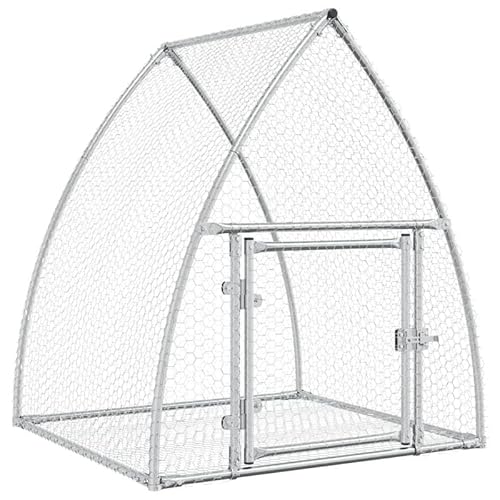 Hasenstall aus verzinktem Stahl 100x105x120 cm - Robustes Kleintiergehege für Kaninchen & Nager - Wetterfest & pflegeleicht von Eleganz