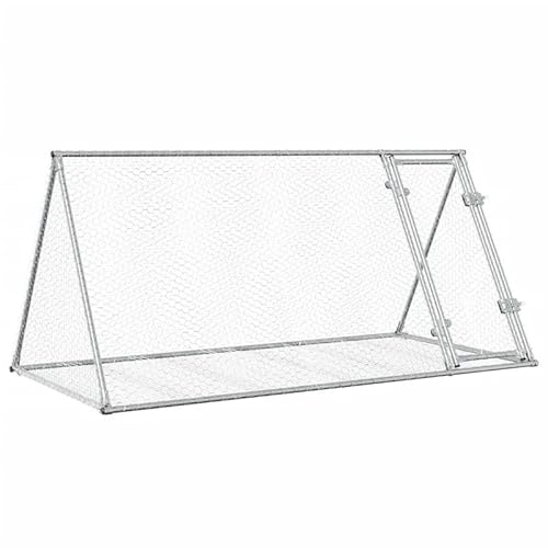 Hasenstall aus verzinktem Stahl 200x105x91 cm - Robustes Gehege für Kleintiere wie Kaninchen & Meerschweinchen - Wetterfest & langlebig für Innen- & Außenbereich von Eleganz