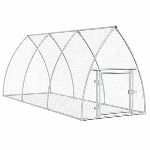Hasenstall für Kleintiere aus verzinktem Stahl, 300x105x120 cm, wetterfest & langlebig, ideal für Garten oder Terrasse, sichere Unterbring für Kaninchen & Nagetiere von Eleganz