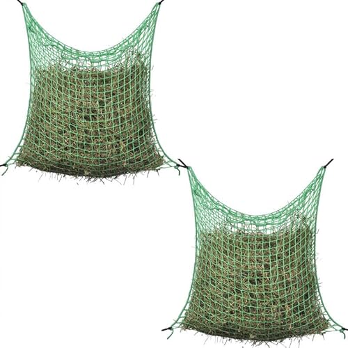 Heunetze 4 STK. Quadratisch 0,9x1 m PP - Futter- & Wasserspender aus 100% PP, langlebig & leicht zu reinigen - Ideal für Stall, Garten oder Haustiere Heunetze 4 STK. Quadratisch 0,9x1 m PP - Futter- & Wasserspender aus 100% PP, langlebig & leicht zu reinigen - Ideal für Stall, Garten oder Haustiere von Eleganz