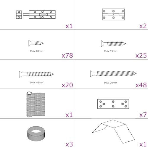 Hühnergehege aus Metall 268x100x190 cm – Langlebig & Sicher für Kleintiere, Hühnerstall mit Freilaufgehege für Garten & Hinterhof – Ideal für Geflügel & Haustiere von Eleganz