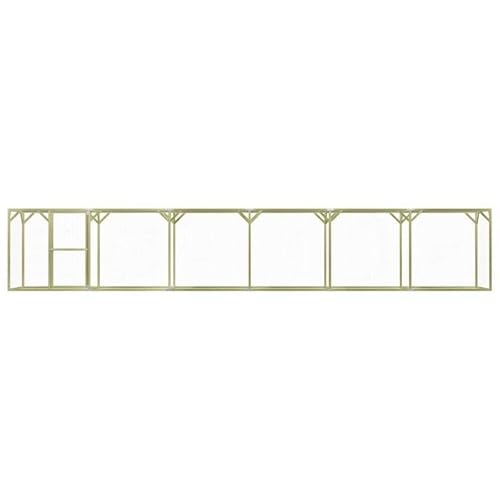 Hühnerkäfig aus imprägniertem Kiefernholz & verzinktem Stahldraht 1,5x9x1,5 m - Langlebiges Gehege für Kleintiere - Ideal für Hühner & Kleintiere im Freien Hühnerkäfig aus imprägniertem Kiefernholz & verzinktem Stahldraht 1,5x9x1,5 m - Langlebiges Gehege für Kleintiere - Ideal für Hühner & Kleintiere im Freien von Eleganz