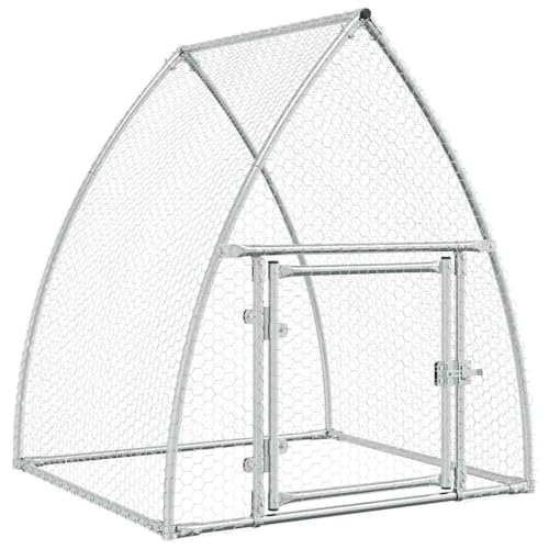 Hühnerkäfig aus verzinktem Stahl 100x105x120 cm - Langlebig & Wetterfest für Kleintiere wie Hühner, Kaninchen - Ideal für Garten & Freilaufgehege von Eleganz