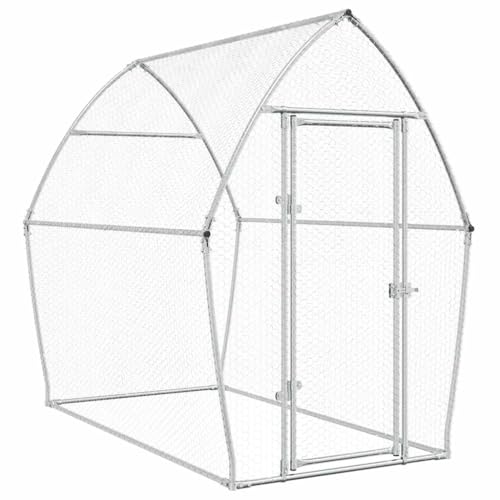 Hühnerkäfig aus verzinktem Stahl 200x105x182 cm | Robust & Wetterfest | Ideal für Kleintiere wie Hühner oder Kaninchen | Sicherer Lebensraum im Garten oder Hof von Eleganz