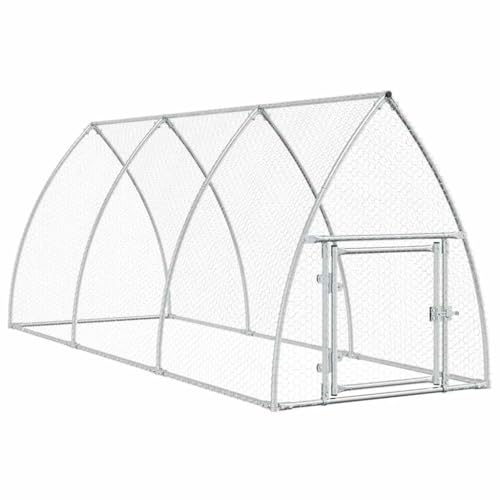 Hühnerkäfig aus verzinktem Stahl 300x105x120 cm - Robustes Lebensraum & Gehege für Kleintiere - Ideal für Garten, Terrasse oder Hof - Langlebig & Wetterfest von Eleganz