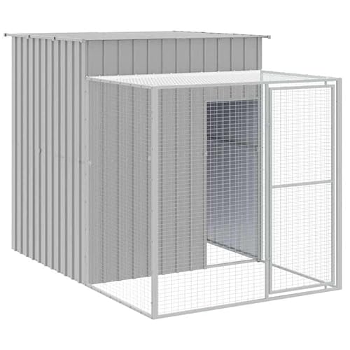 Hühnerkäfig aus verzinktem Stahl mit Auslauf 165x251x181 cm - Robuster Lebensraum für Kleintiere, Ideal für Geflügel & Haustiere Hühnerkäfig aus verzinktem Stahl mit Auslauf 165x251x181 cm - Robuster Lebensraum für Kleintiere, Ideal für Geflügel & Haustiere von Eleganz
