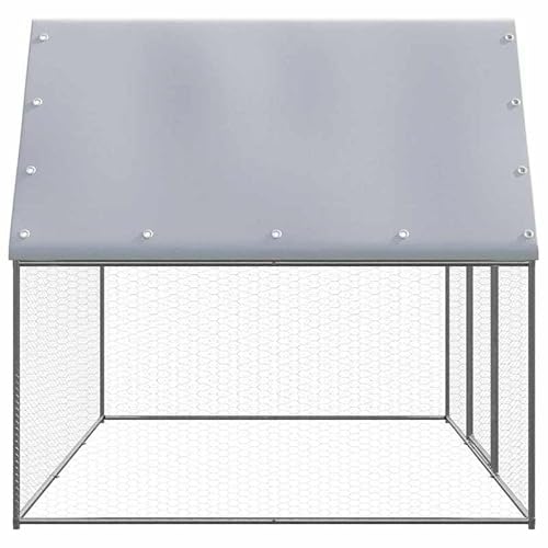 Hühnerkäfig aus verzinktem Stahl und PE - 3x2x2 m Gehege für Kleintiere - Wetterfest & langlebig - Ideal für Hühner und Kleintiere im Freien Hühnerkäfig aus verzinktem Stahl und PE - 3x2x2 m Gehege für Kleintiere - Wetterfest & langlebig - Ideal für Hühner und Kleintiere im Freien von Eleganz