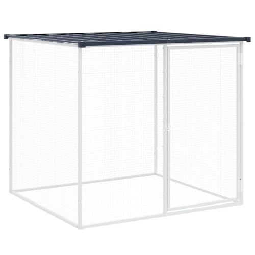 Hühnerkäfig mit Dach Anthrazit 103x98x90 cm - Verzinkter Stahl, wetterfest & langlebig für Kleintiere wie Hühner & Kaninchen - Ideal für Garten & Freilaufgehege Hühnerkäfig mit Dach Anthrazit 103x98x90 cm - Verzinkter Stahl, wetterfest & langlebig für Kleintiere wie Hühner & Kaninchen - Ideal für Garten & Freilaufgehege von Eleganz