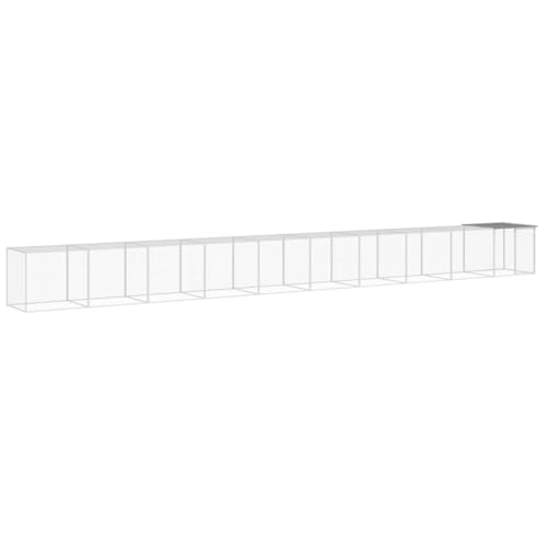 Hühnerkäfig mit Dach aus verzinktem Stahl 1003x98x90 cm - Wetterfest & Langlebig für Kleintiere wie Hühner & Kaninchen - Ideal für Garten & Freilandhaltung von Eleganz