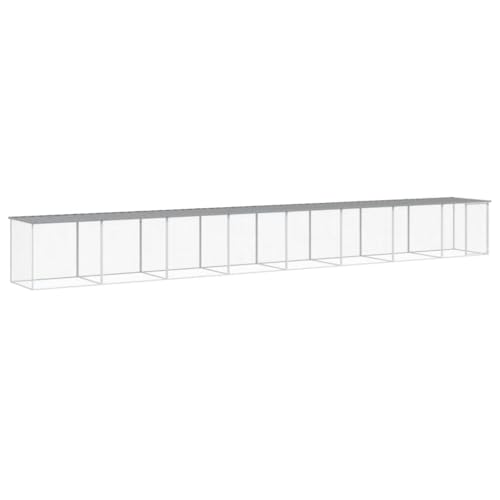 Hühnerkäfig mit Dach aus verzinktem Stahl - 803x98x90 cm, wetterfest & langlebig - Ideal für Kleintiere wie Hühner, Kaninchen & mehr - Sicherer Lebensraum für Garten & Hof von Eleganz