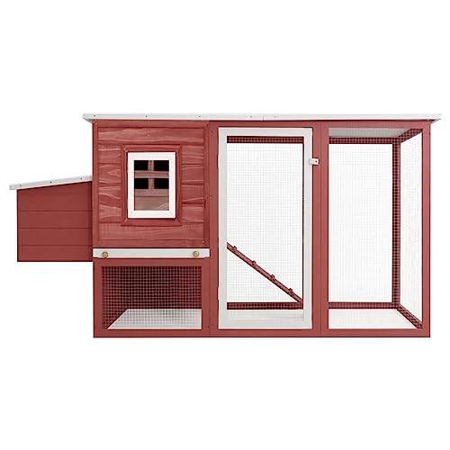 Hühnerstall aus Holz mit Legenest | Garten-Hühnerhaus für Kleintiere | Witterungsbeständig & Langlebig | Ideal für Hühnerhaltung im Freien | Naturnahes Design für Tierwohl von Eleganz