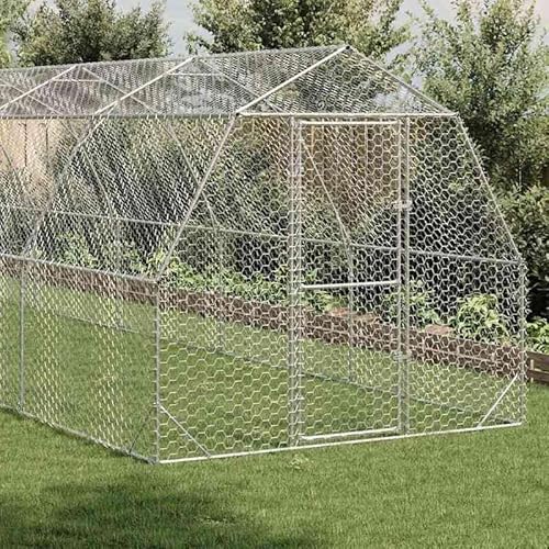 Hühnerstall aus verzinktem Stahl 2,5x10x2,25 m - Robustes Gehege für Kleintiere - Witterungsbeständig & langlebig - Ideal für Hühner, Kaninchen & mehr Hühnerstall aus verzinktem Stahl 2,5x10x2,25 m - Robustes Gehege für Kleintiere - Witterungsbeständig & langlebig - Ideal für Hühner, Kaninchen & mehr von Eleganz