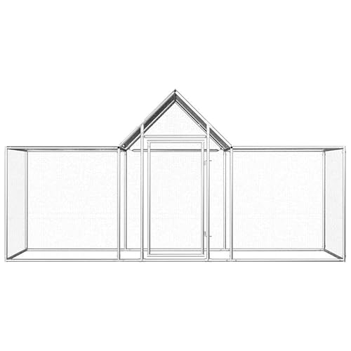 Hühnerstall aus verzinktem Stahl 3x1x1,5 m - Robustes Gehege für Kleintiere wie Hühner, Kaninchen & Meerschweinchen - Wetterfest & langlebig für Garten oder Hof Hühnerstall aus verzinktem Stahl 3x1x1,5 m - Robustes Gehege für Kleintiere wie Hühner, Kaninchen & Meerschweinchen - Wetterfest & langlebig für Garten oder Hof von Eleganz