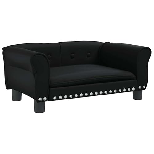 Hundebett Schwarz 70x45x30 cm - Luxus Hundebett aus Kunstleder, wasserabweisend & pflegeleicht für kleine & mittelgroße Hunde - Bequemer Schlafplatz für Wohnung & Haus Hundebett Schwarz 70x45x30 cm - Luxus Hundebett aus Kunstleder, wasserabweisend & pflegeleicht für kleine & mittelgroße Hunde - Bequemer Schlafplatz für Wohnung & Haus von Eleganz