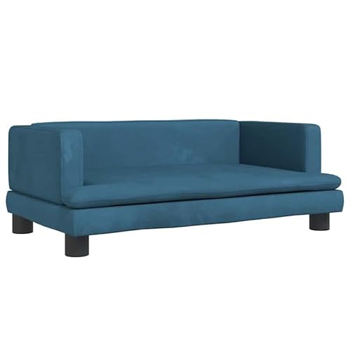 Hundebett aus Samt 80x45x30 cm - Extrem bequem & langlebig für kleine & mittelgroße Hunde - Wärmendes Hundebett für Wohnung, Haus & Hundezubehör von Eleganz