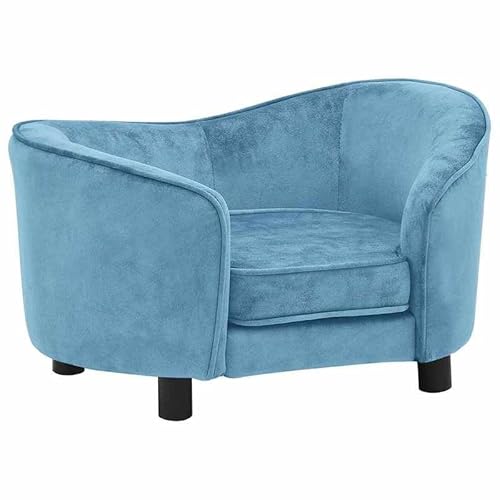 Hundesofa aus Plüsch - Türkis 69x49x40 cm - Bequemes Hundebett für kleine und mittelgroße Hunde - Leicht zu reinigen - Perfekt für Wohnung und Haus von Eleganz