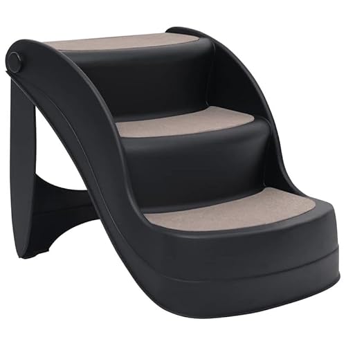 Hundetreppe klappbar 3 Stufen - Leichte & stabile Haustiertreppe aus PP mit Filz - Perfekt für Sofa oder Bett - Ideal für kleine Hunde und ältere Tiere Hundetreppe klappbar 3 Stufen - Leichte & stabile Haustiertreppe aus PP mit Filz - Perfekt für Sofa oder Bett - Ideal für kleine Hunde und ältere Tiere von Eleganz