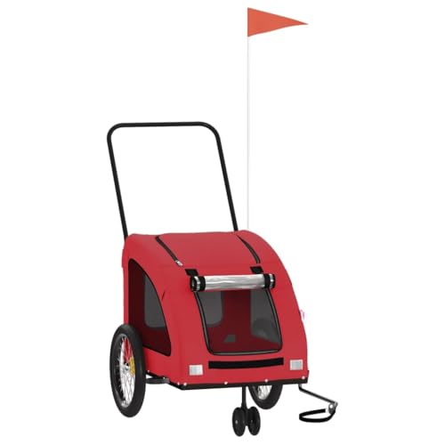 Hundewagen aus Oxford-Gewebe & Eisen - Leichter Fahrradanhänger für Hunde, robust & wetterfest, ideal für Outdoor-Abenteuer Hundewagen aus Oxford-Gewebe & Eisen - Leichter Fahrradanhänger für Hunde, robust & wetterfest, ideal für Outdoor-Abenteuer von Eleganz