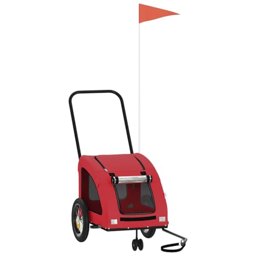 Hundewagen aus Oxford-Gewebe & Eisen - Leichter & Stabiler Fahrradanhänger für Hunde - Ideal für Outdoor-Abenteuer & Alltag Hundewagen aus Oxford-Gewebe & Eisen - Leichter & Stabiler Fahrradanhänger für Hunde - Ideal für Outdoor-Abenteuer & Alltag von Eleganz