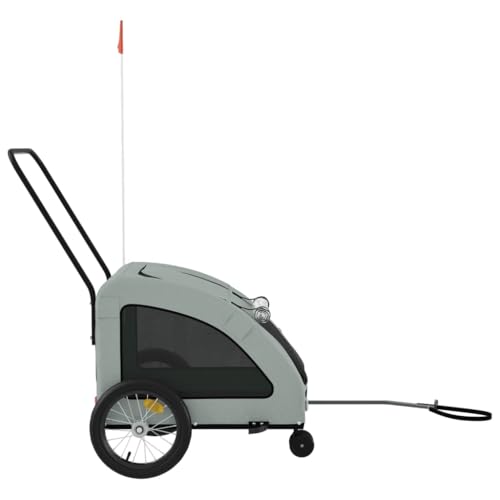 Hundewagen aus Oxford-Gewebe & Eisen - Leichter & robuster Fahrradanhänger für Hunde - Ideal für Outdoor-Abenteuer & Alltag Hundewagen aus Oxford-Gewebe & Eisen - Leichter & robuster Fahrradanhänger für Hunde - Ideal für Outdoor-Abenteuer & Alltag von Eleganz