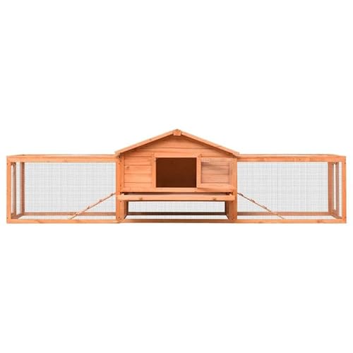 Kaninchenstall aus Kiefernholz & Tannenholz | 310x70x87 cm | Robustes Eisendrahtgitter & Sperrholz | Ideal für Kleintiere wie Kaninchen & Meerschweinchen | Langlebig & Sicher Kaninchenstall aus Kiefernholz & Tannenholz | 310x70x87 cm | Robustes Eisendrahtgitter & Sperrholz | Ideal für Kleintiere wie Kaninchen & Meerschweinchen | Langlebig & Sicher von Eleganz