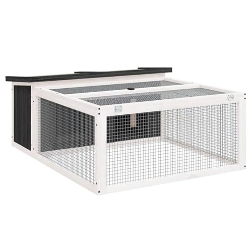 Kaninchenstall aus massivem Kiefernholz & Sperrholz | 117,5x97x47,5 cm | Robustes Gehege für Kleintiere | Sicherer & natürlicher Lebensraum für Kaninchen & Nager Kaninchenstall aus massivem Kiefernholz & Sperrholz | 117,5x97x47,5 cm | Robustes Gehege für Kleintiere | Sicherer & natürlicher Lebensraum für Kaninchen & Nager von Eleganz